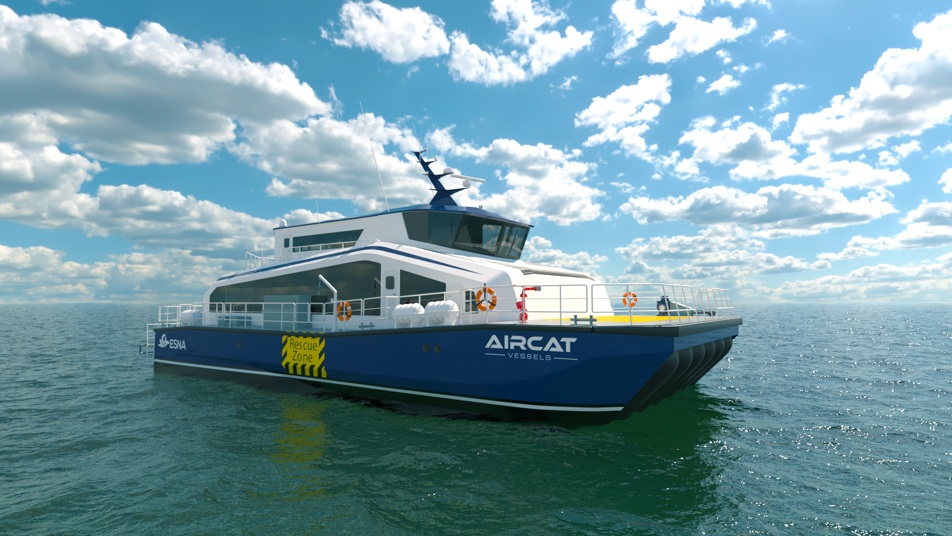 AIRCAT 28 at sea — situational view